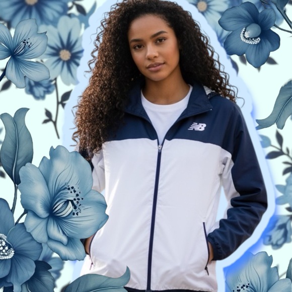 New Balance Women's Navy and White Jacket new without tags - Picture 4 of 10